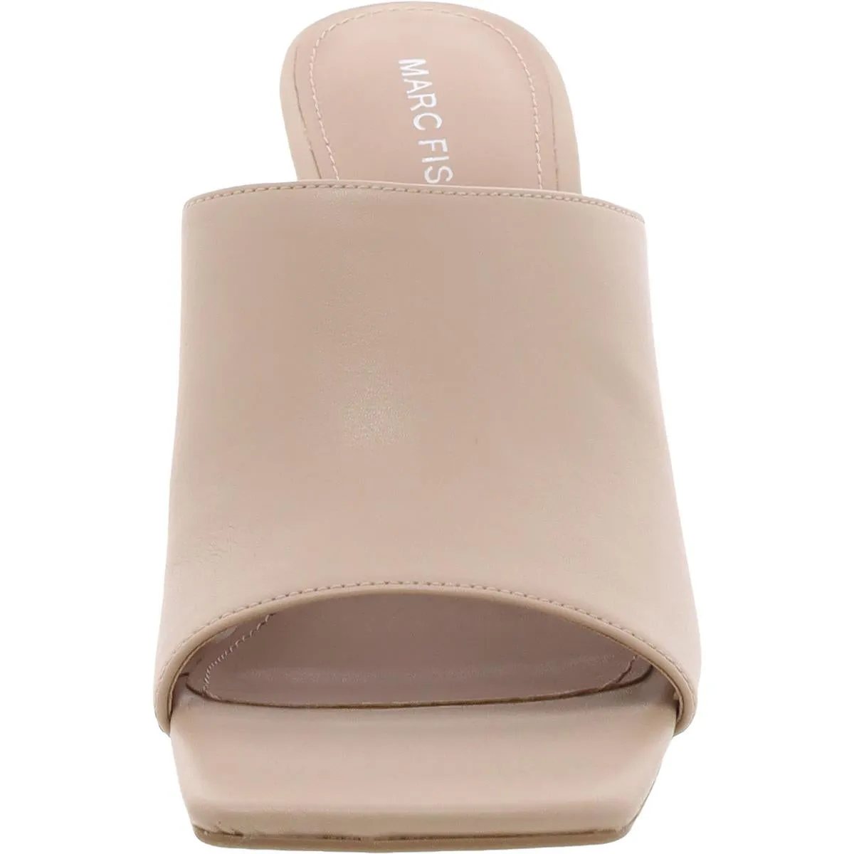 Womens Faux Leather Slip-On Slide