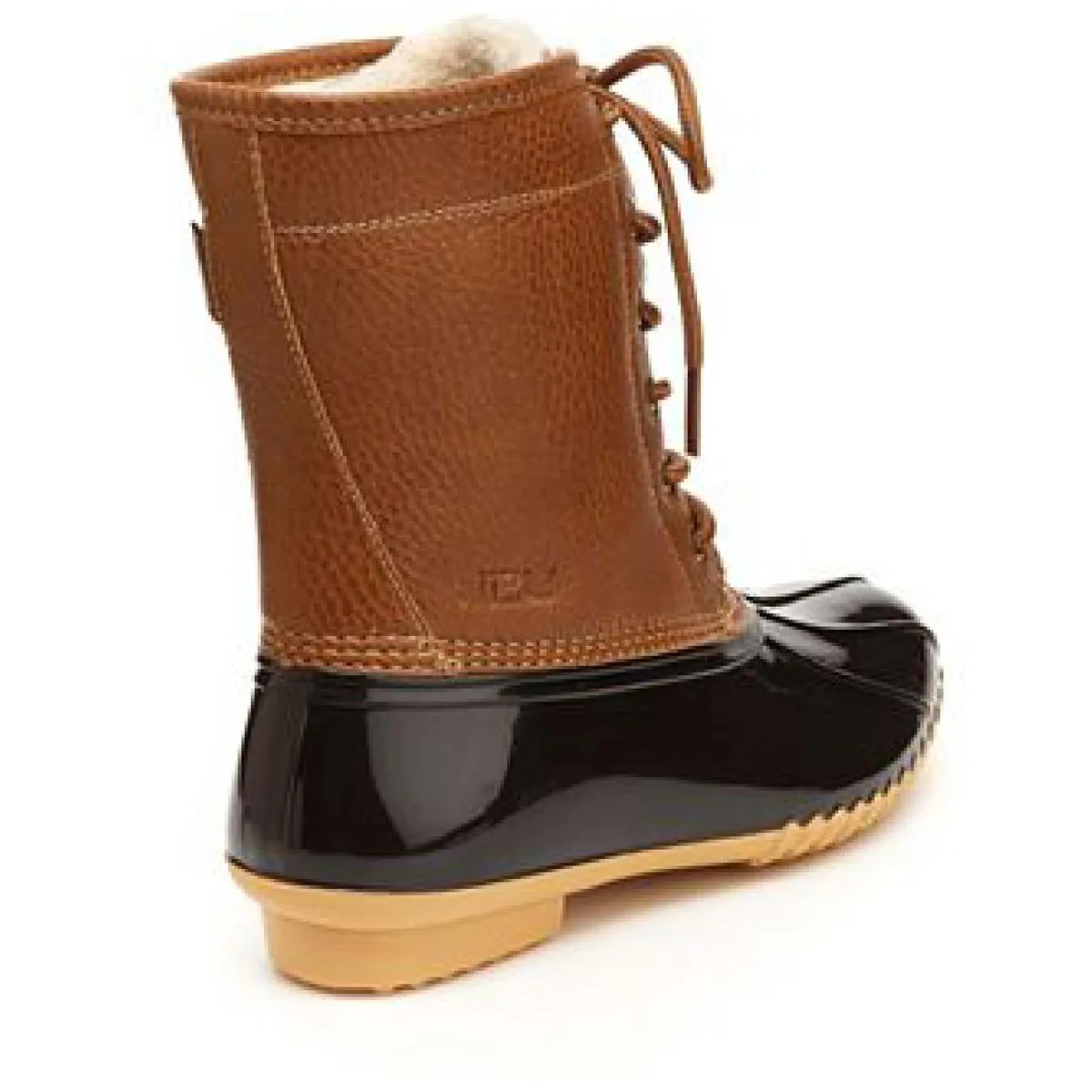 Womens Faux Leather Waterproof Mid-Calf Boots