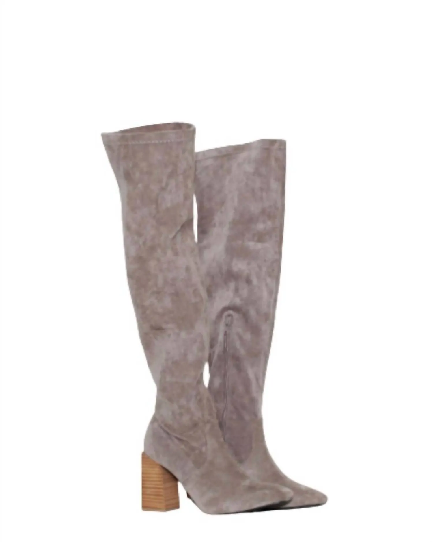 Women's Faye Over The Knee Boot In Grey