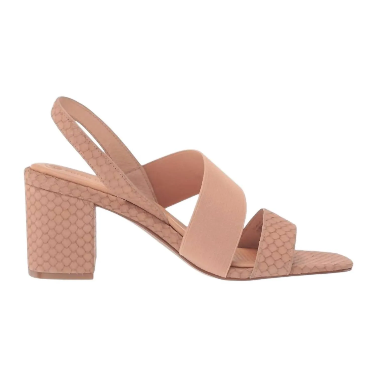Women's Hally2 Heeled Sandal In Latte Fanci Snake