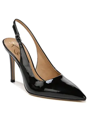 Women's Hazel Slingback Pump In Black Patent