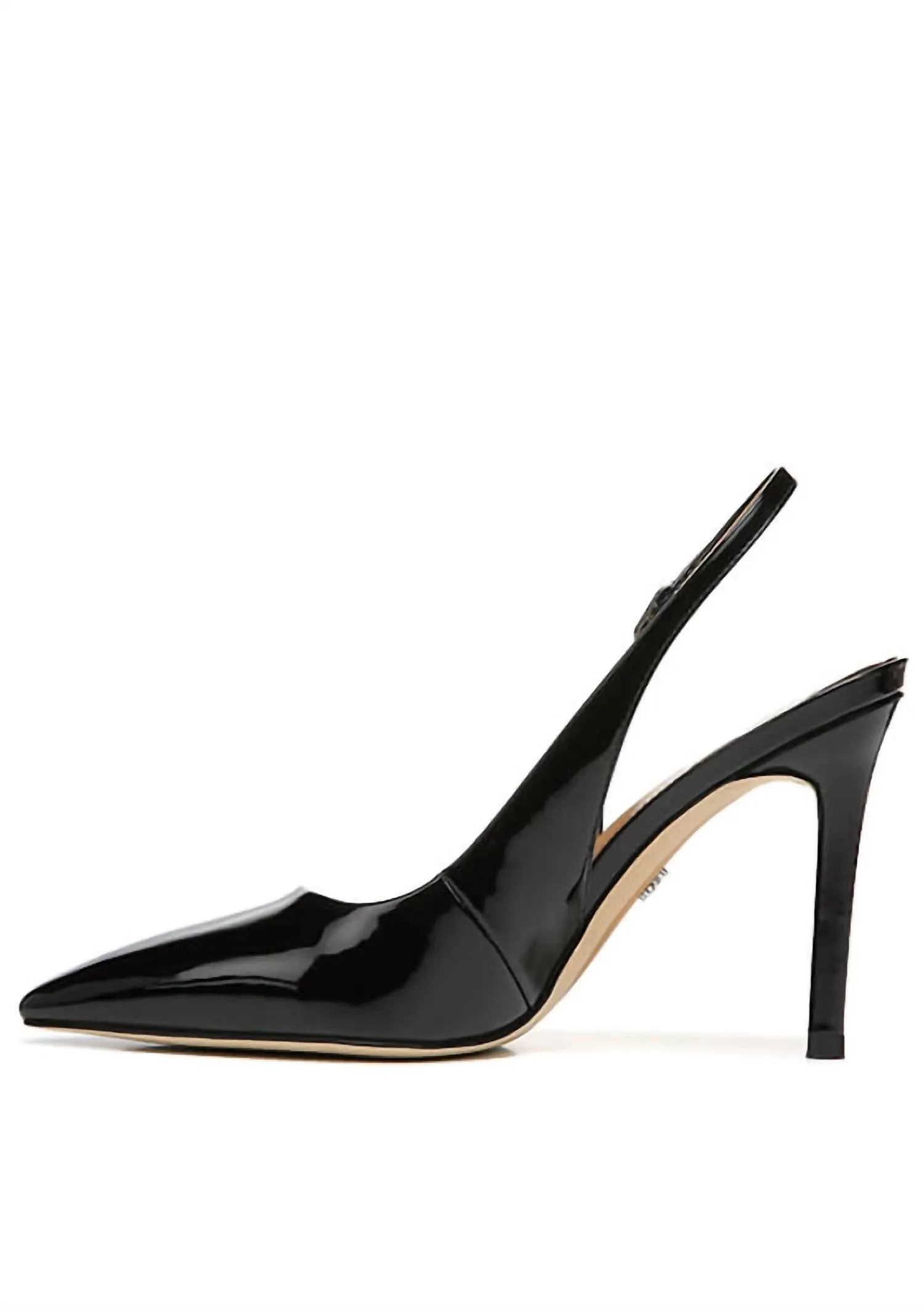 Women's Hazel Slingback Pump In Black Patent