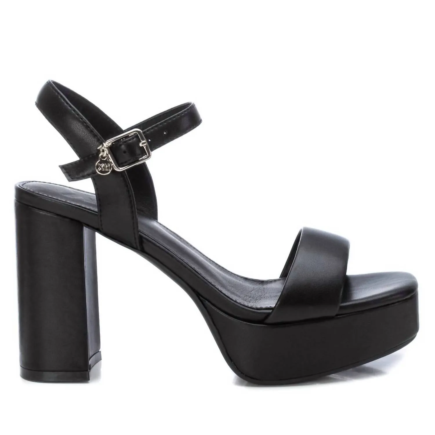 Women's Heeled Platform Sandals In Black