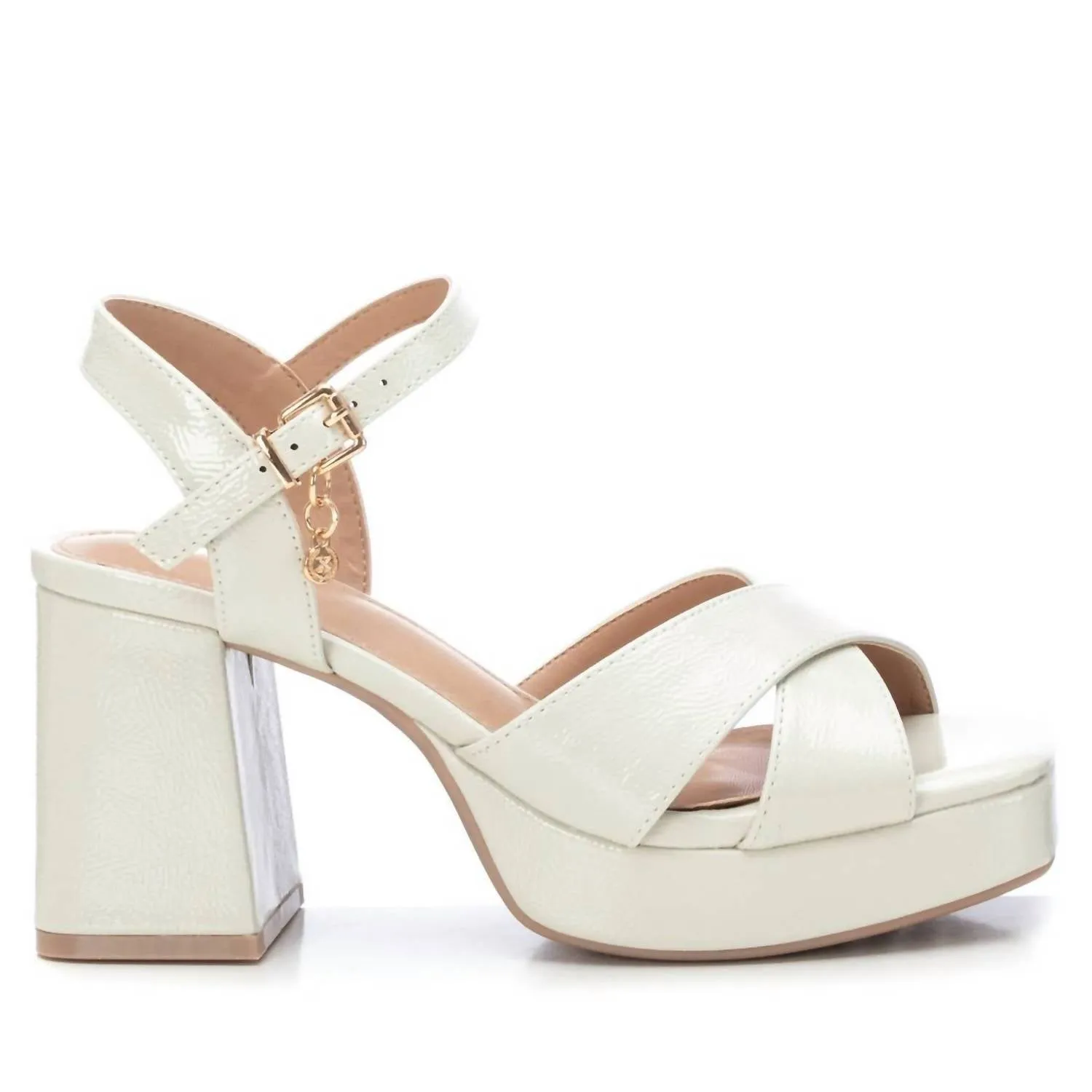 Women's Heeled Platform Sandals In Ice