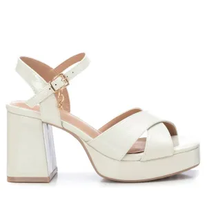 Women's Heeled Platform Sandals In Ice