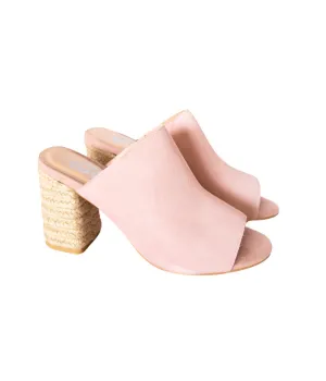 Women's Helena Heeled Sandal In Blush Suede