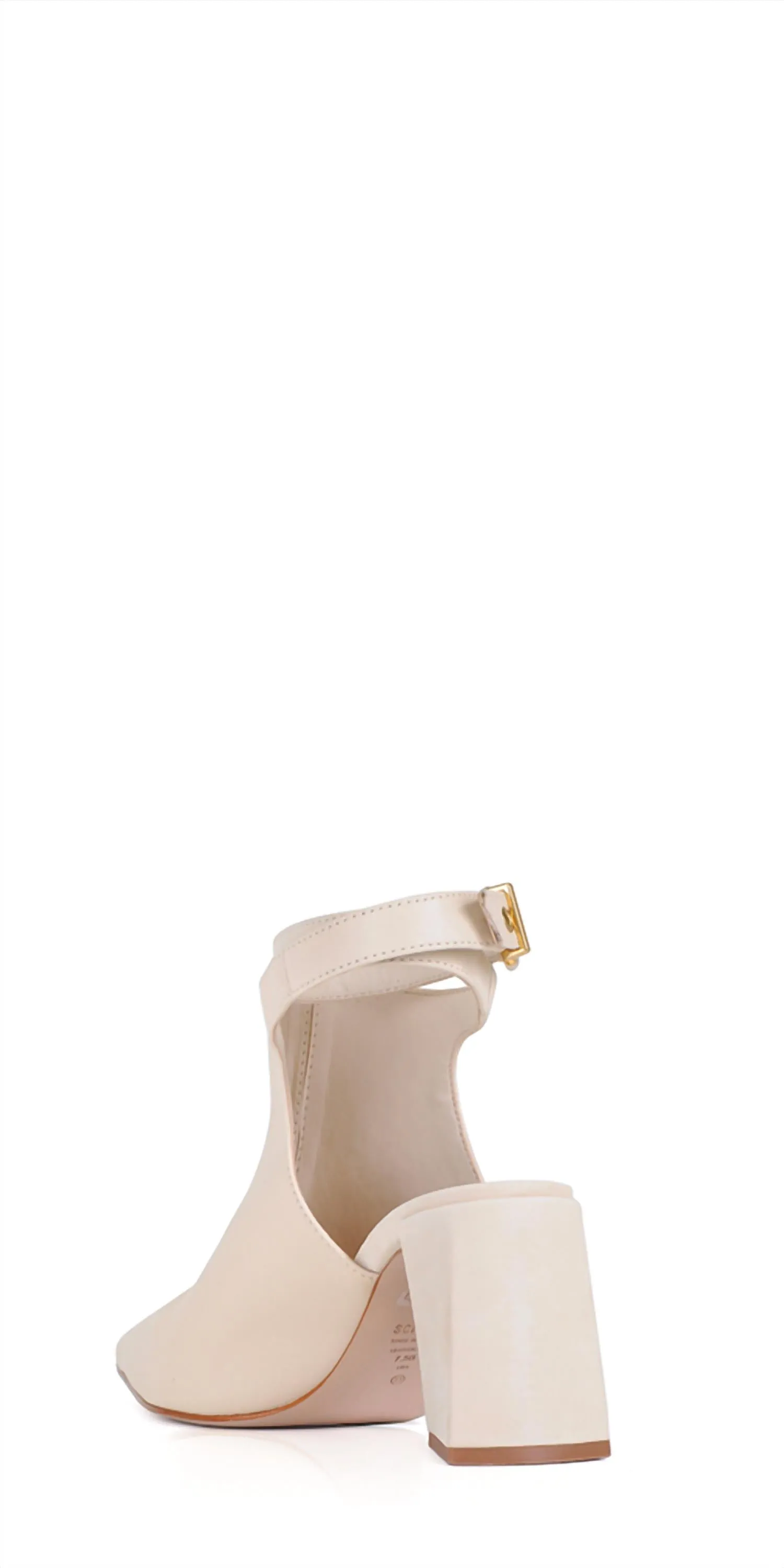 Women's Kala Leather Cutout Heels In Eggshell