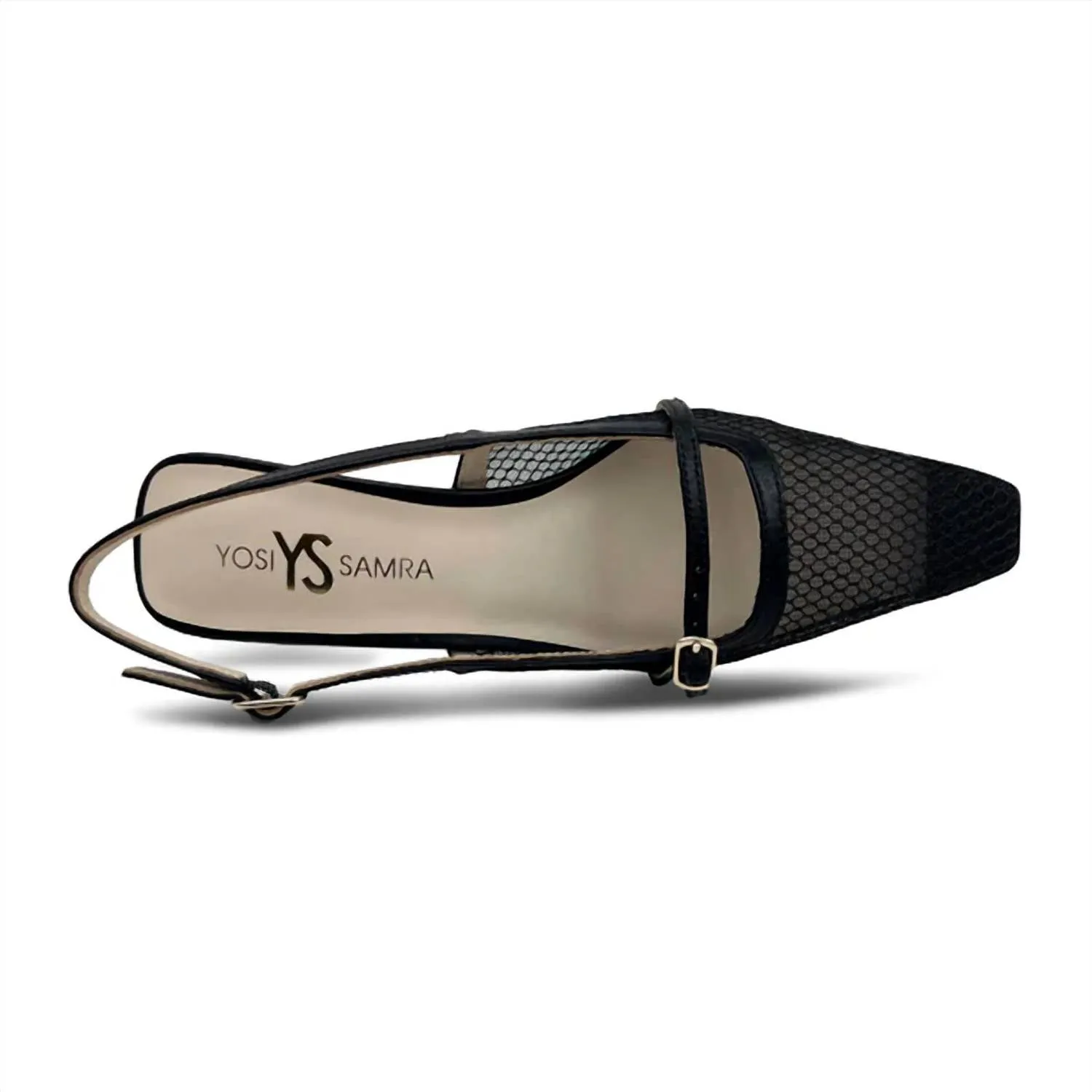 Women's Kate Micro Heels In Black Mesh