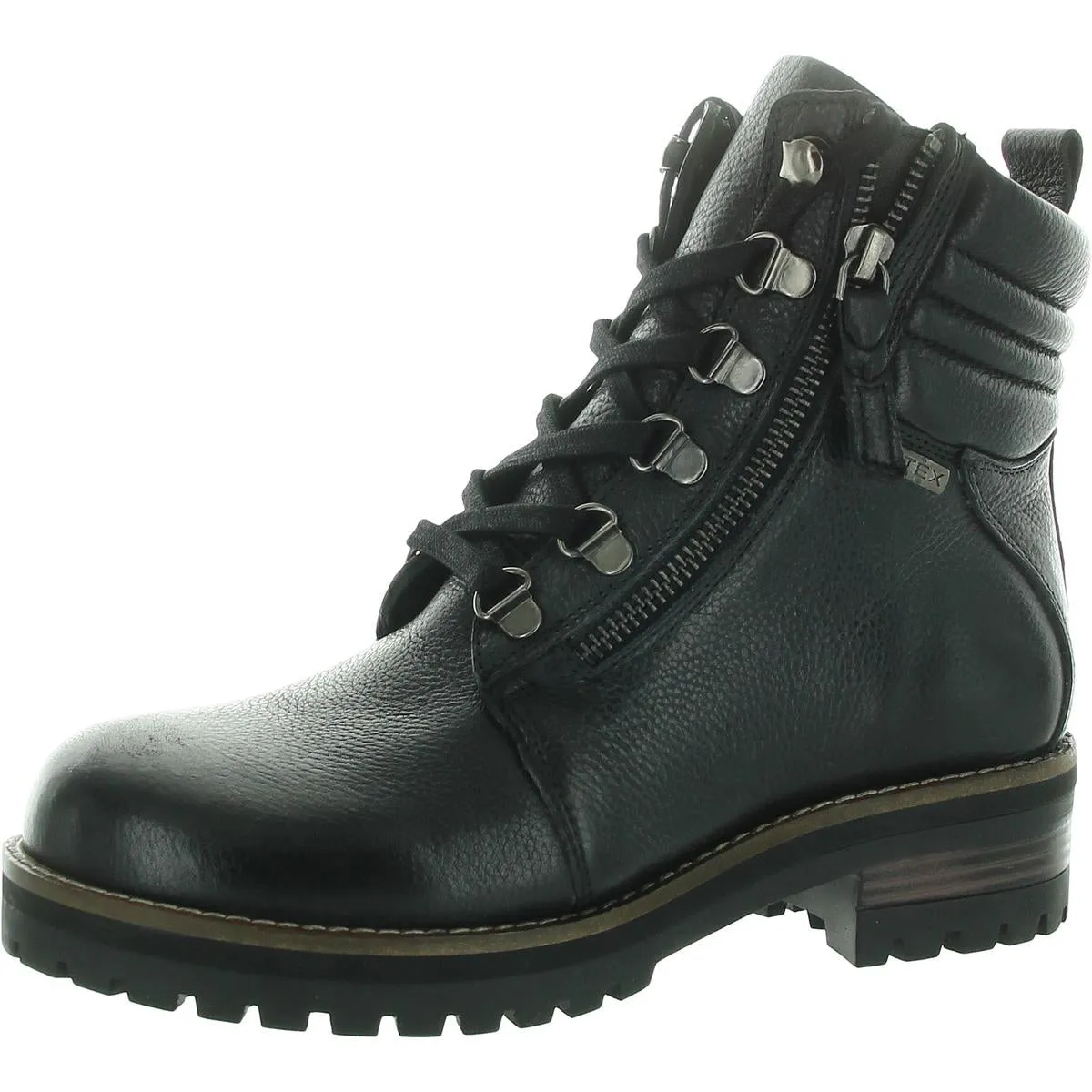 Womens Lace-Up Leather Combat & Lace-Up Boots