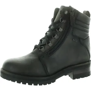 Womens Lace-Up Leather Combat & Lace-Up Boots