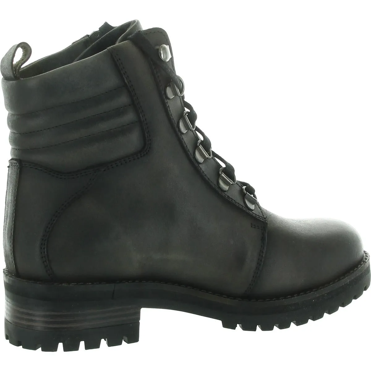 Womens Lace-Up Leather Combat & Lace-Up Boots