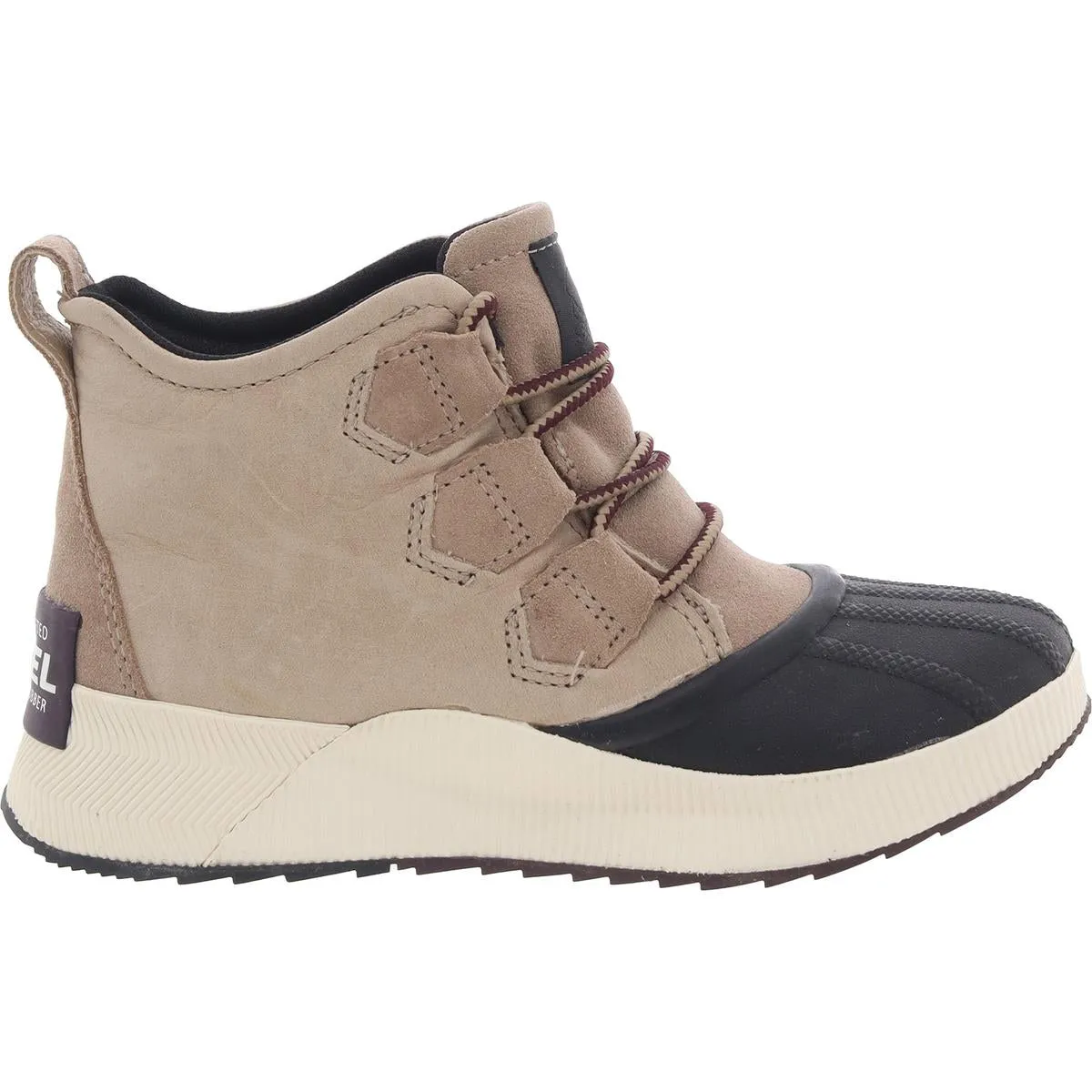 Womens Lace-Up Man Made Winter & Snow Boots