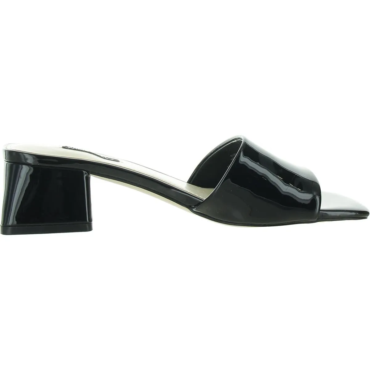 Womens Laceless Patent Leather Slide