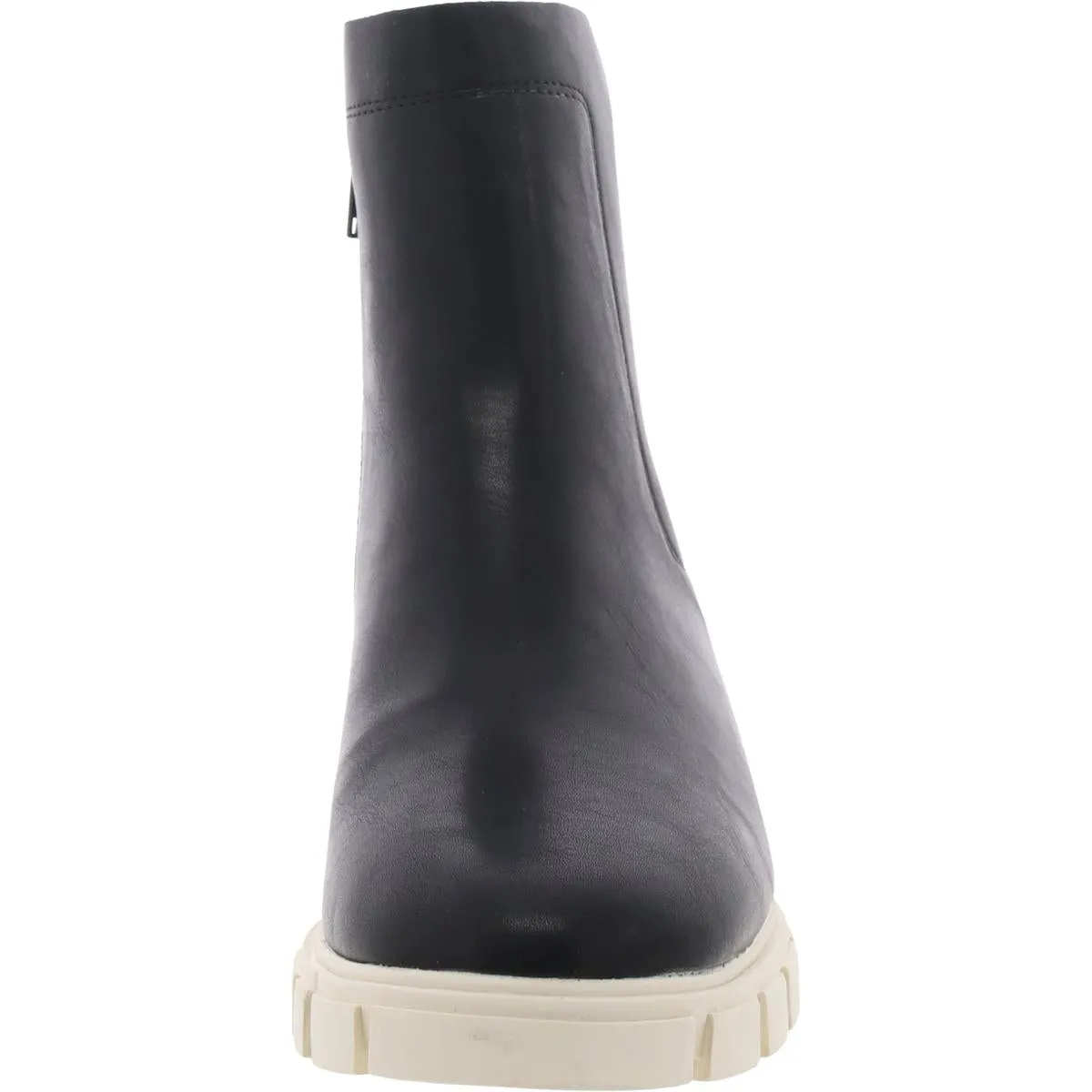 Womens Laser-Cut Faux Leather Chelsea Boots