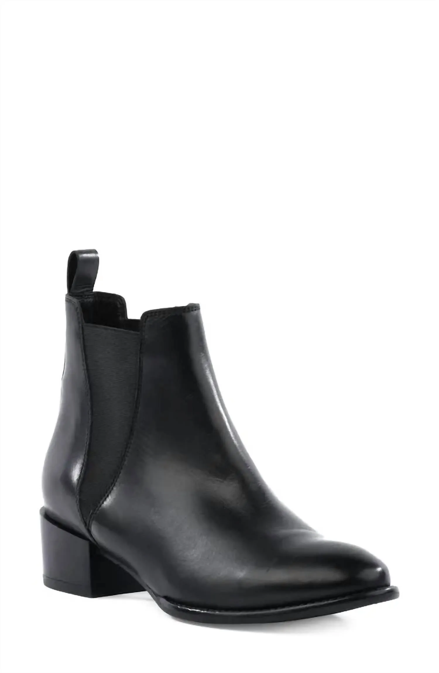 Women's Leap Of Faith Leather Booties In Black