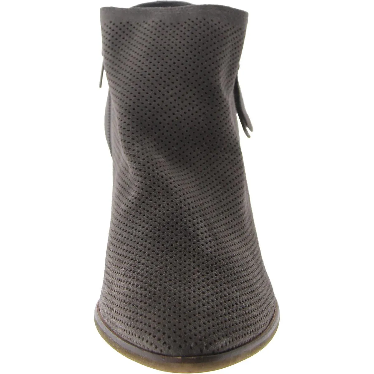 Womens Leather Block Heel Shooties