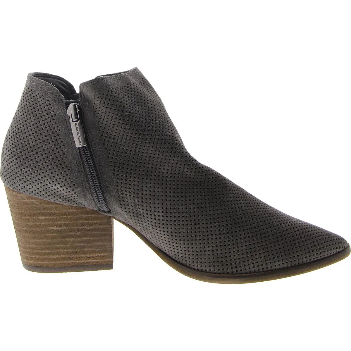 Womens Leather Block Heel Shooties