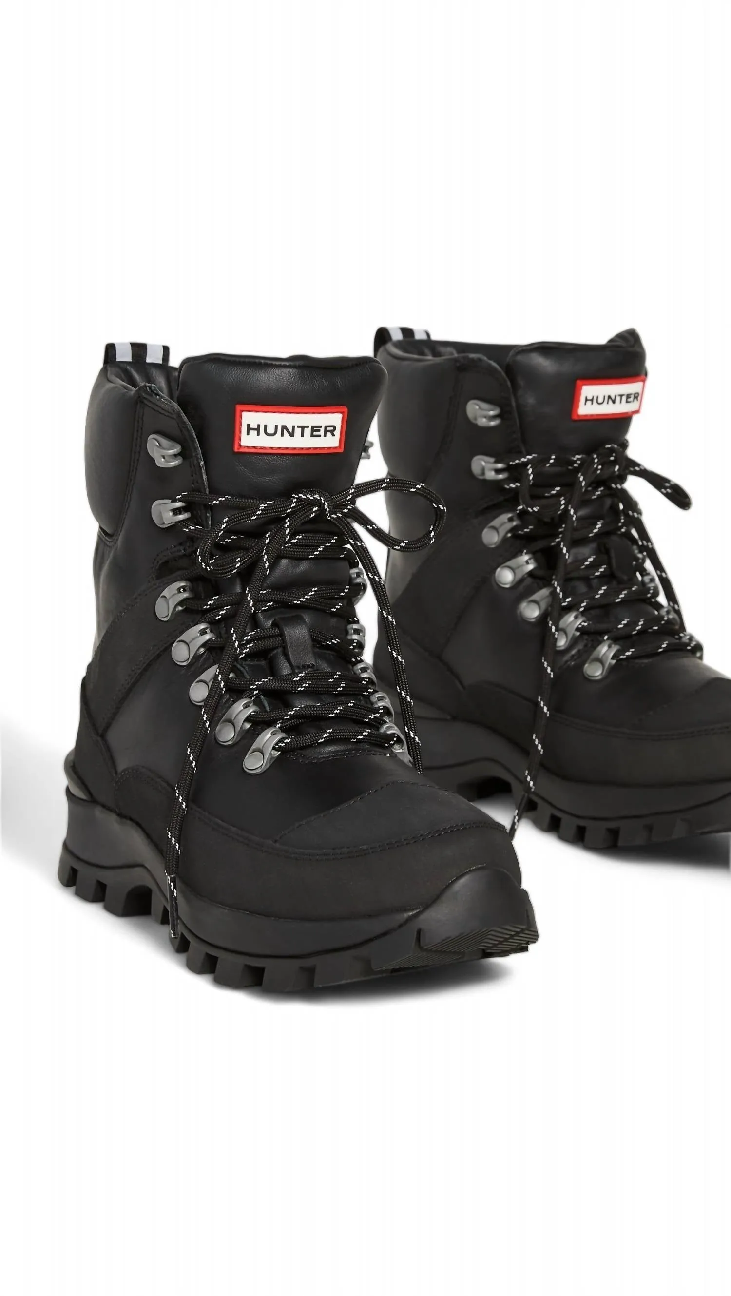 Women's Leather Commando Boot In Black