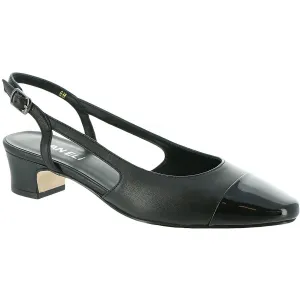 Womens Leather Patent Slingback Heels