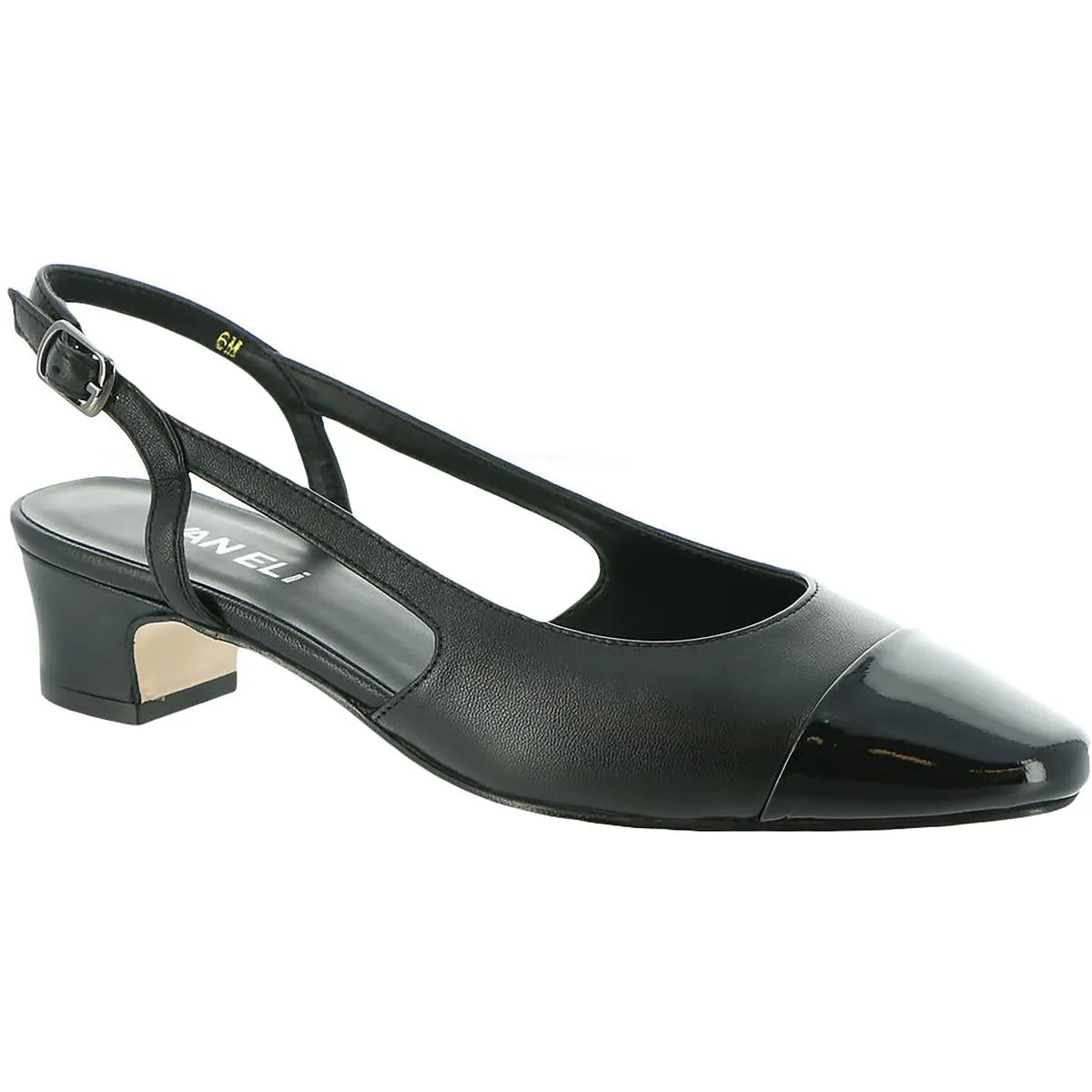 Womens Leather Patent Slingback Heels