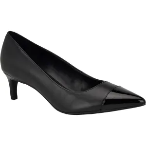 Womens Leather Trim Man Made Kitten Heels