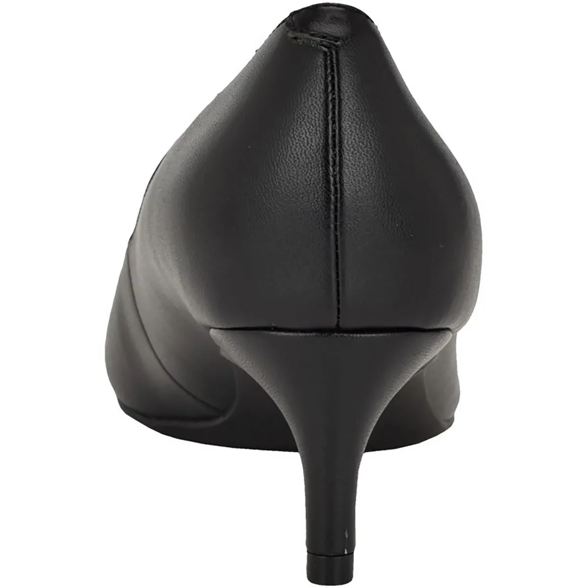 Womens Leather Trim Man Made Kitten Heels