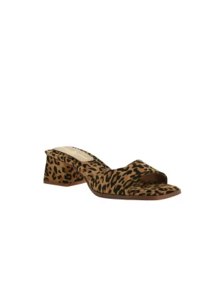 Women's Leopard Block Heel