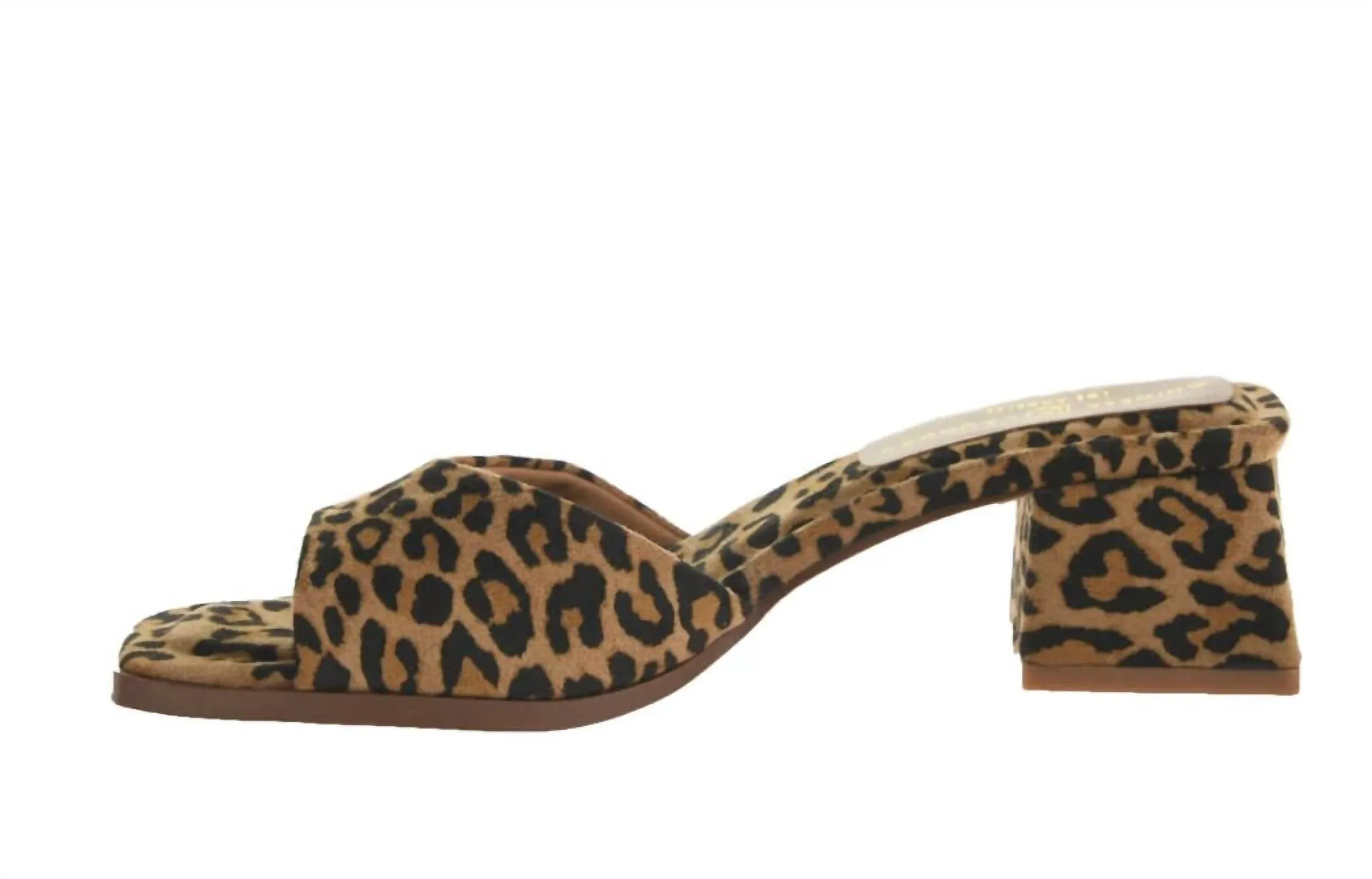 Women's Leopard Block Heel