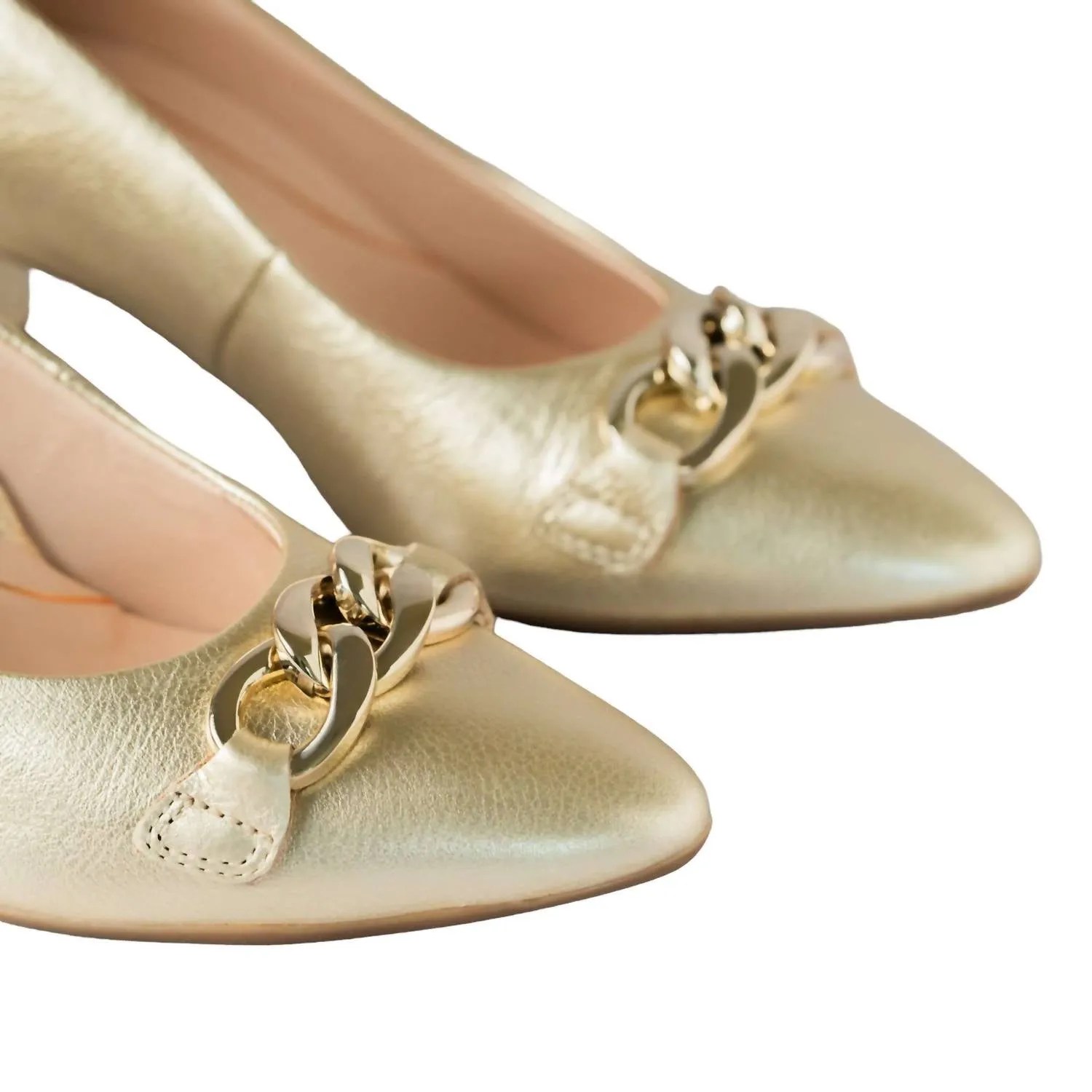 Women's Lichfield Shoes In Platinum Metallic Leather