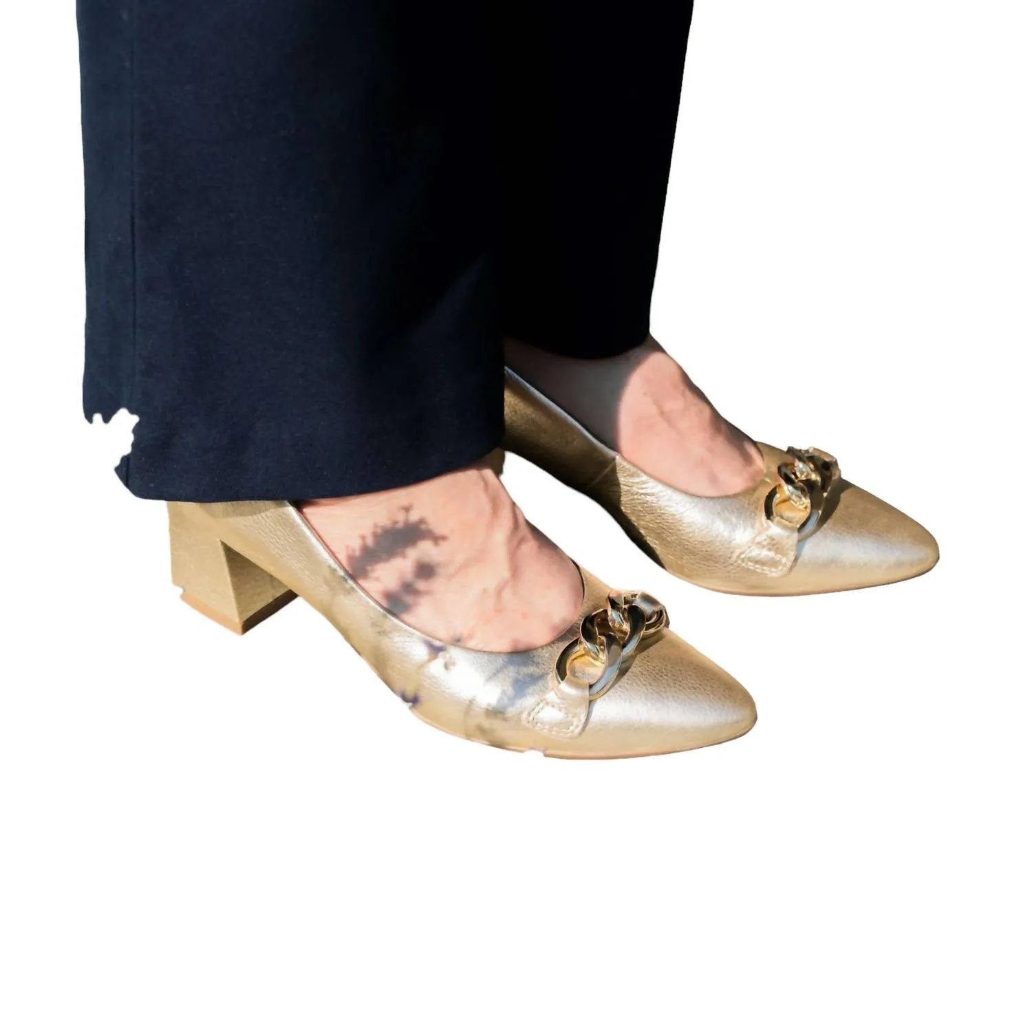 Women's Lichfield Shoes In Platinum Metallic Leather