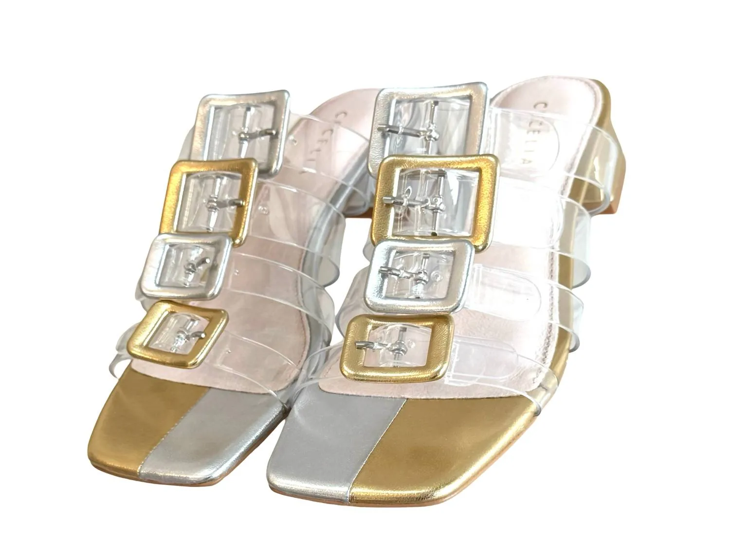 Women's Ludlow Heeled Sandals In Gold/silver