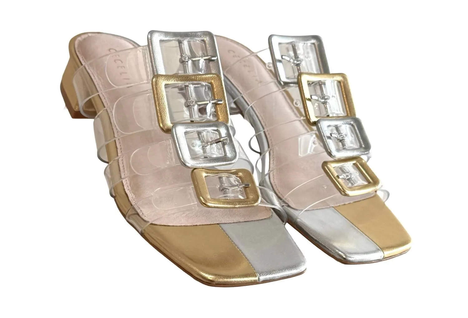 Women's Ludlow Heeled Sandals In Gold/silver
