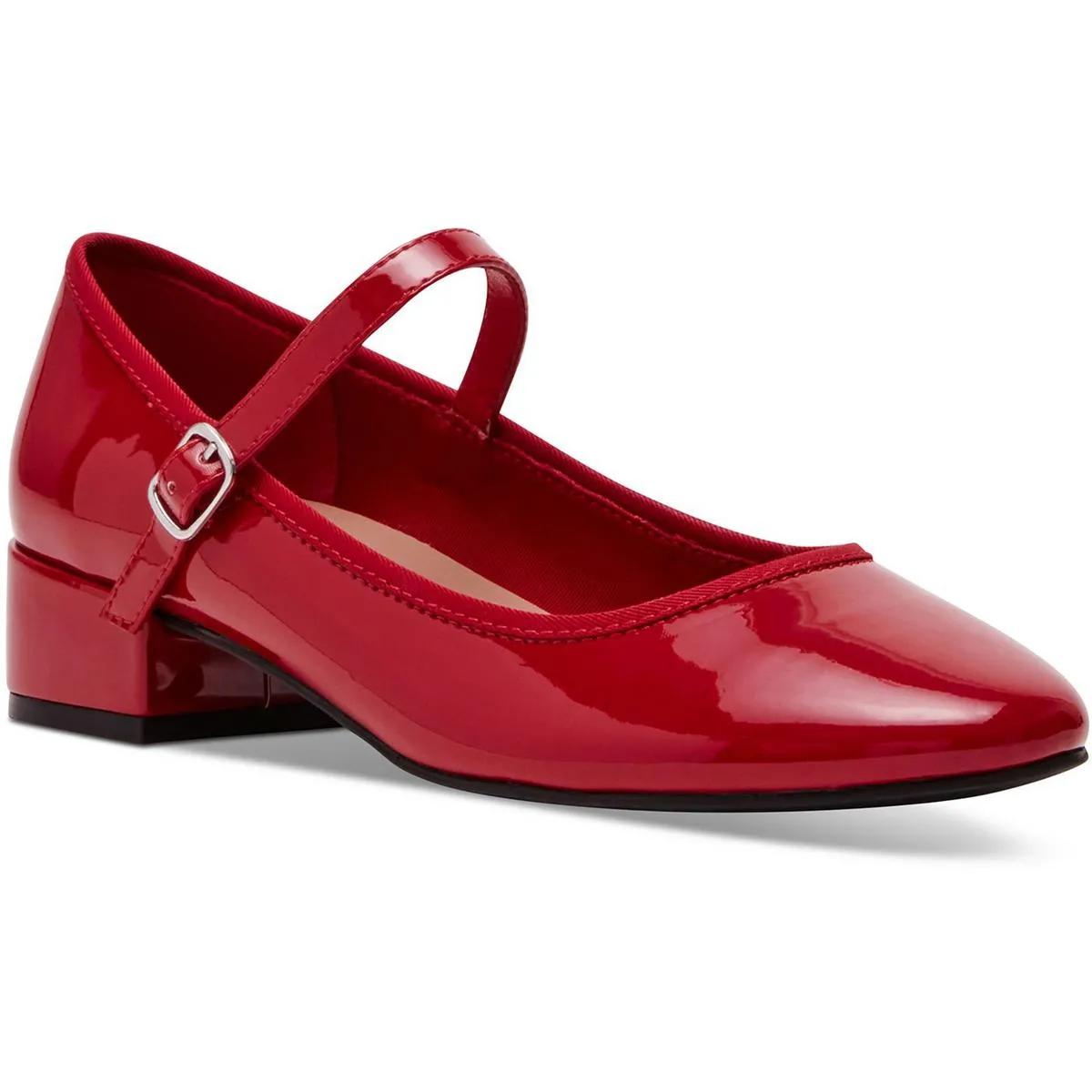 Womens Man Made Block Heels
