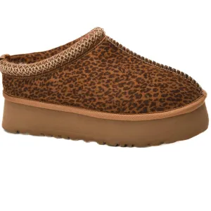 Women's Mini Leopard Slip On Shoes In Brown