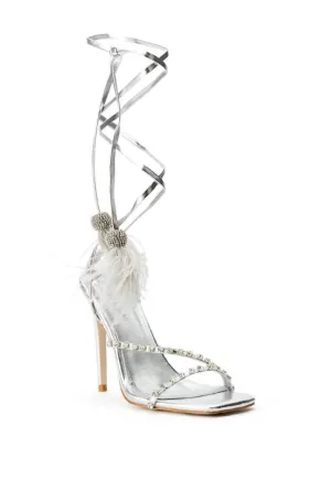 Women's Missy Stiletto Sandal In Silver