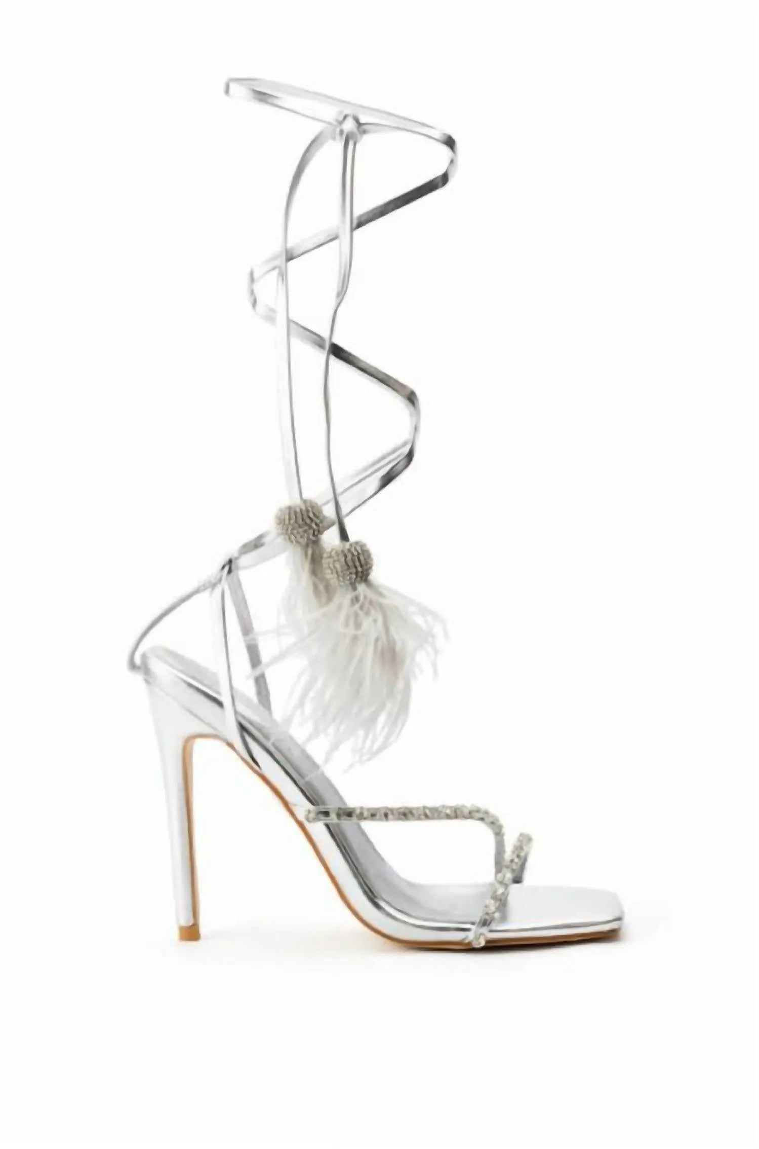 Women's Missy Stiletto Sandal In Silver