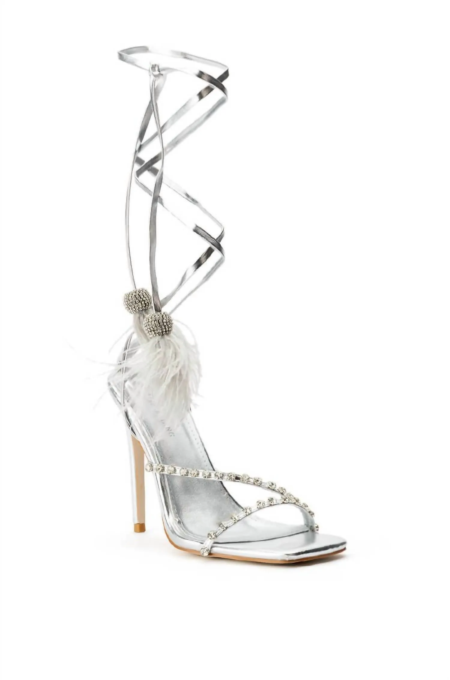 Women's Missy Stiletto Sandal In Silver