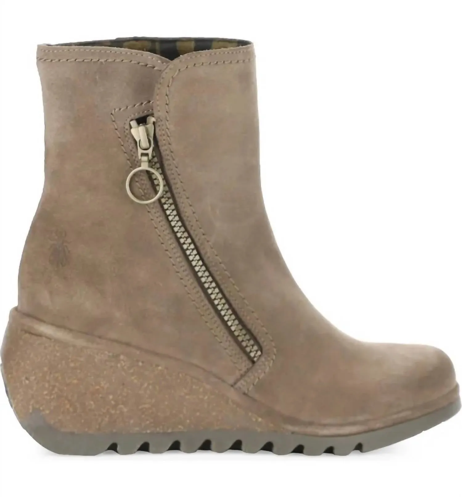 Women's Nela Zip Up Ankle Boots In Taupe
