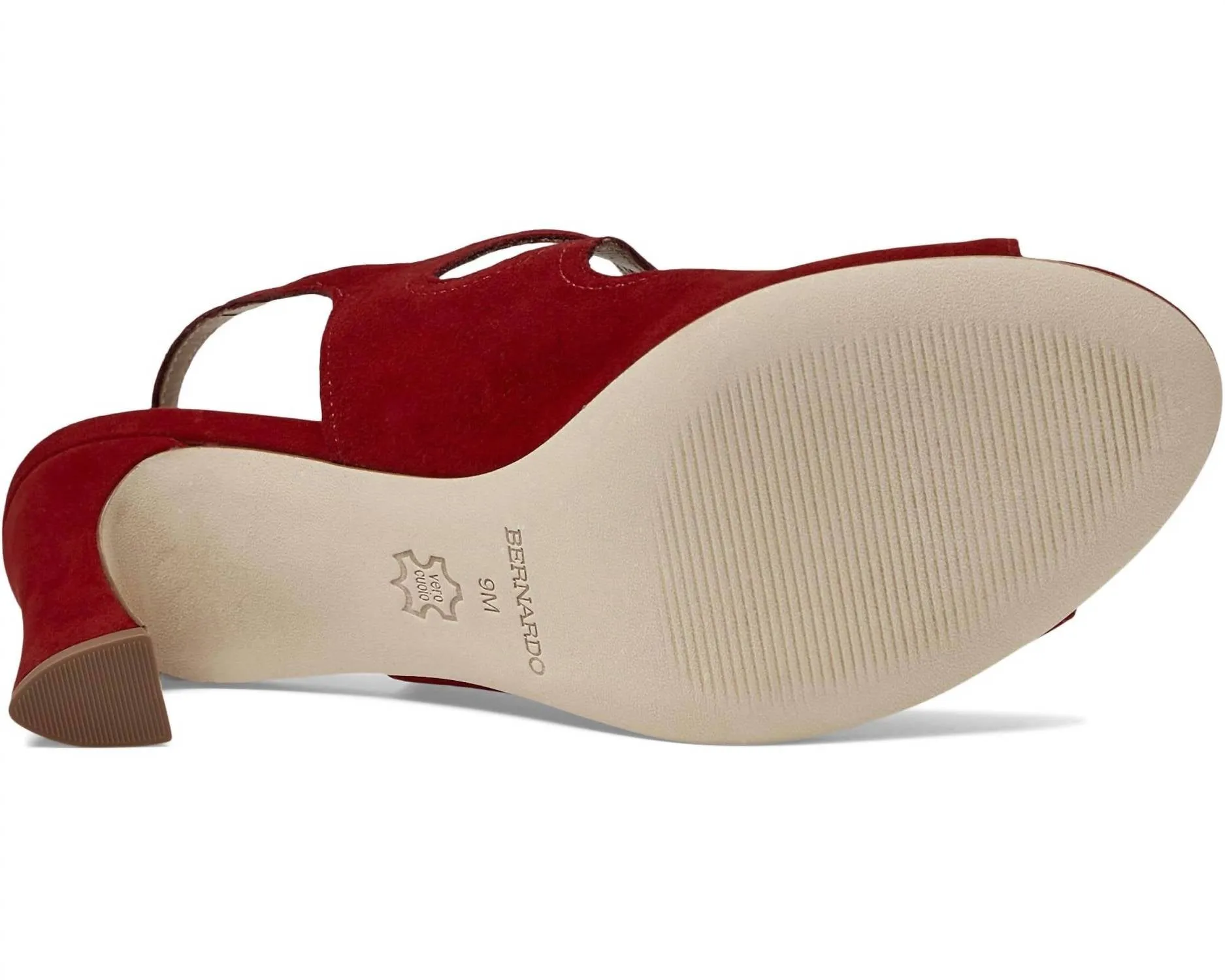 Women's Nili Heels - Medium In Dark Red Kid Suede