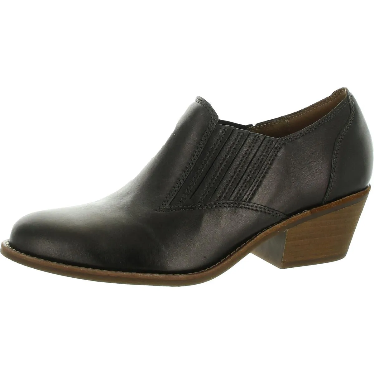 Womens Padded Insole Leather Booties