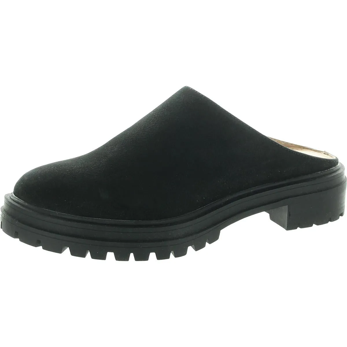 Womens Padded Insole Leather Mules