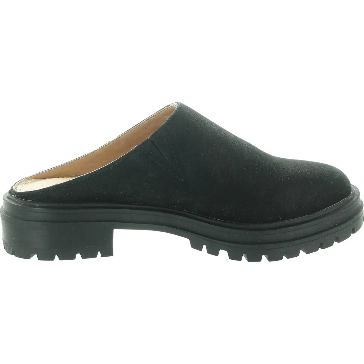 Womens Padded Insole Leather Mules