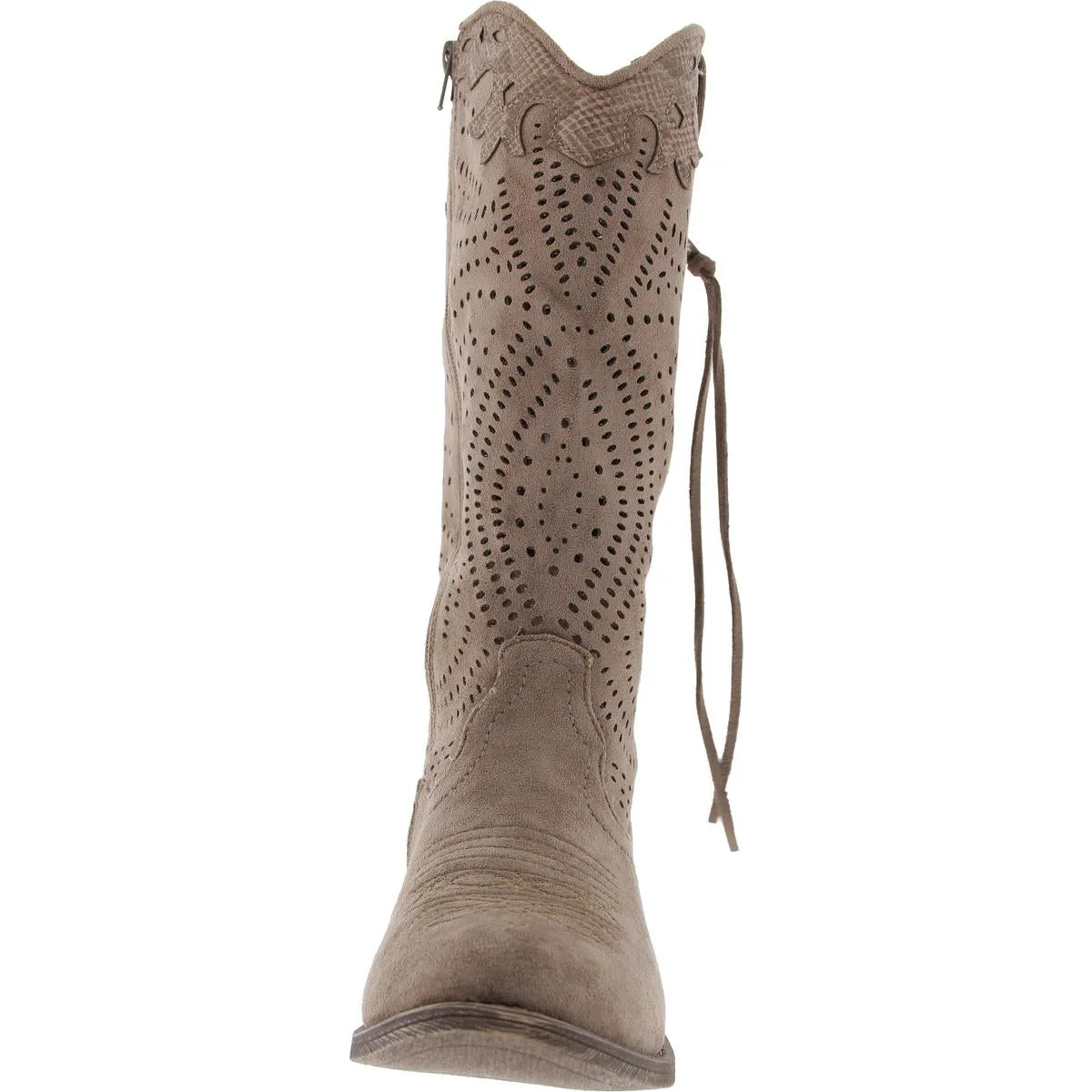 Womens Perforated Man Made Cowboy, Western Boots