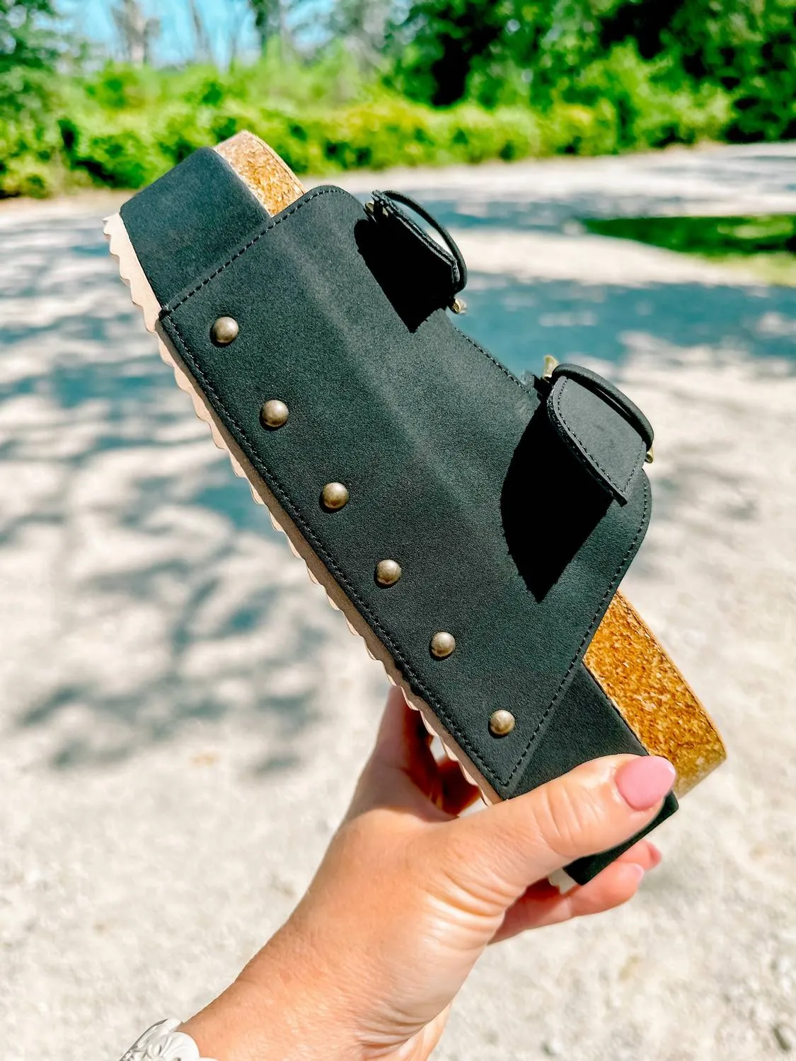 Women's Platform Sandals In Black