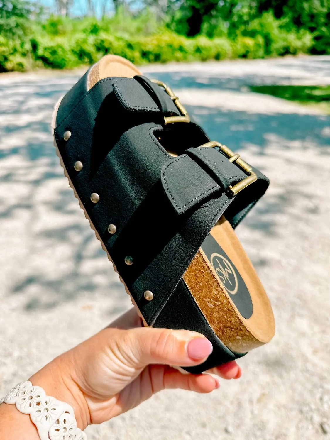 Women's Platform Sandals In Black