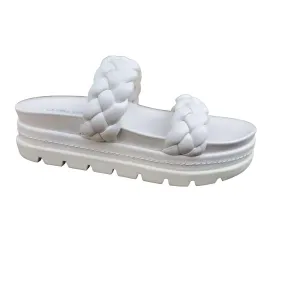 Women's Reese Platform Sandal In White Leather