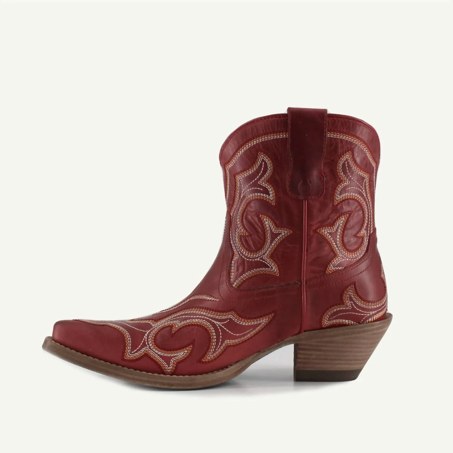 Women's Regina Leather Cowgirl Boots In Red