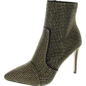 Womens Rhinestone Manmade Ankle Boots