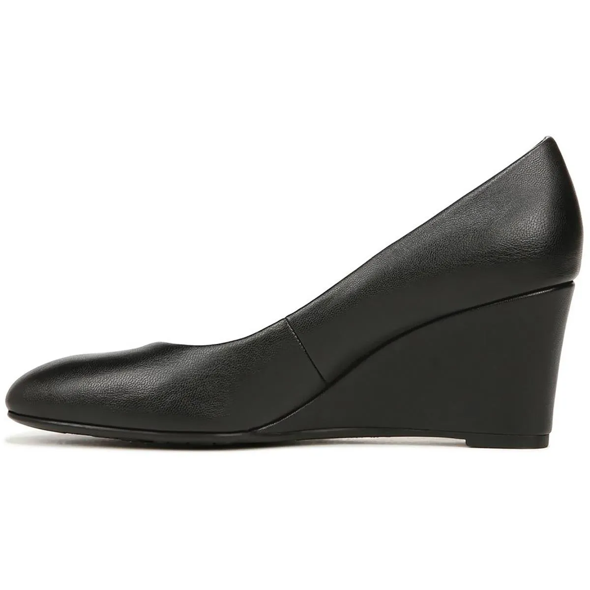 Womens Round Toe Slip On Wedge Heels