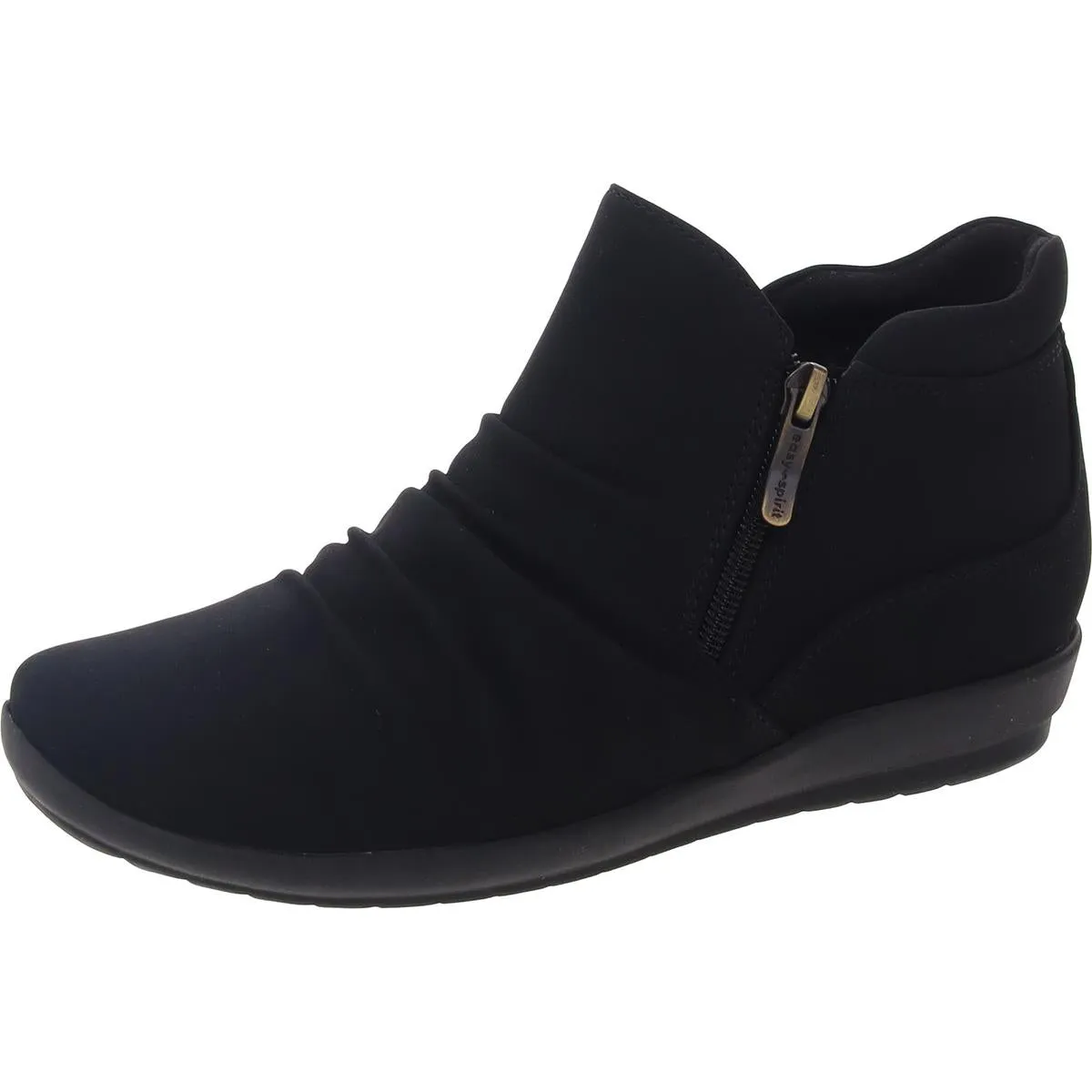Womens Ruched Man Made Booties